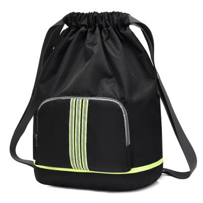 China Drawstring Backpack Waterproof Dry And Wet Separate Drawstring Bag For Packaging Bag High Quality Polyester Pack Waterproof for sale