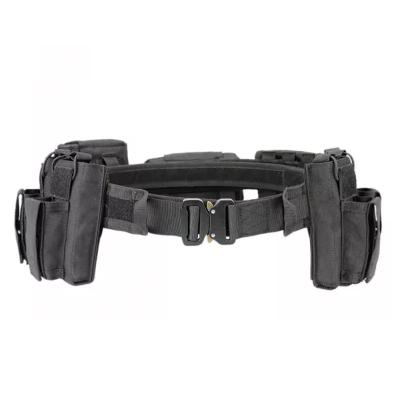 China 8245 Font Tactical Belt Magnet Women's Swipe Leather Belt Adjustable Custom Tactical Belt for sale