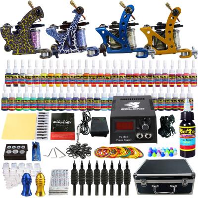 China Body Art Solong Full Tattoo Kit Tattoo Complete Set Machine For Tattoo Beginner for sale