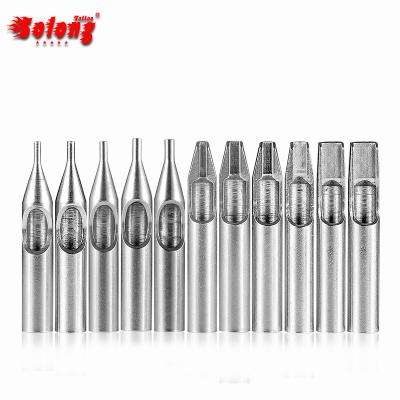 China Solong Hot Sale 11PCS 304 Stainless Steel Tips Permanent Disposable Accessories Non Tattoo Tips Set for sale