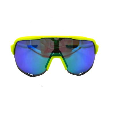 China Fashion Colorful Sports Cycling UV Resistant Plating Glass Motorcycle Helmet Glasses Can Be Customized Glasses for sale