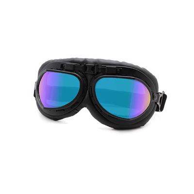 China Re-enactment Outdoor Cross-country Anti-ultraviolet Glass Plated Anti-attack Goggles Antique Color PC Glass Harley Motorcycle Helmet Glasses Tactical Goggles For Motorcycles for sale