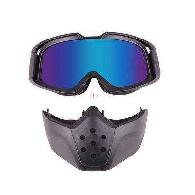 China Motorcycle Tactical Goggle Recycling Eyewear and Sand Proof Detachable Outdoor Snowskiing Available in a Variety of Colors Custom Goggles for sale