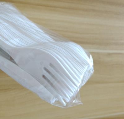 China Food Dinner Disposable Fork PP Cutlery Set Biodegradable Plastic Fork Factory for sale