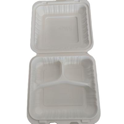 China Disposable Home/Hotel/Restaurant Takeout Food Containers 3 Compartment Plastic Food Containers for sale