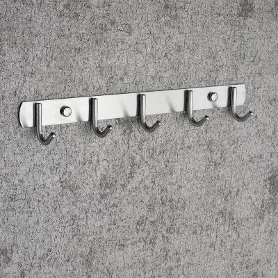 China Durable High Quanlity Stainless Steel 304 Mount Hanger Kitchen Towel Coat Hooks Bathroom Strong Wall Hangs Modern for sale