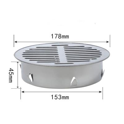 China Modern Hot Selling Stainless Steel Anti Smell Clogging Outdoor Round Stainless Steel Shower Floor Drain Cover for sale