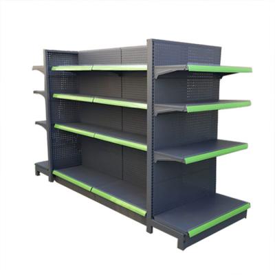 China Mesh Supermarket Display Single Sided Snack Shop Single Side Back Rack For Store for sale