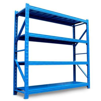 China Anti-rust Warehouse Anti-Corrosion Heavy Angle Medium Goods Factory Storage Iron Frame Multi-Layer Light Weight Express Shelving for sale