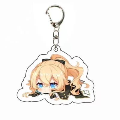 China Wholesale Cheap Wholesale Europe Charm Eco-friendly Anime Acrylic Key Chain Plastic Transparent Acrylic Key Chain for sale