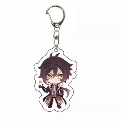 China Custom Wholesale Clear Plastic Anime Acrylic Key Chain Transparent Acrylic Key Chain Wholesale Cheap Europe Charm for sale