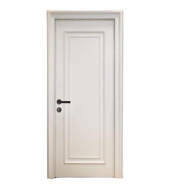 China Latest Modern Design Modern Bedroom Door Design Molded White Painted Wood Tables With Frame for sale