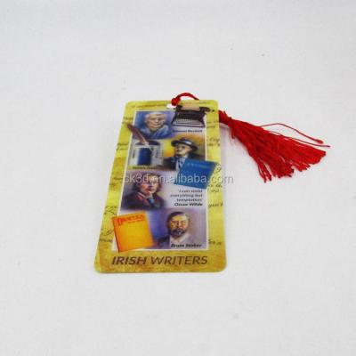 China Europe China 3d plastic bookmark, eco-friendly 3d lenticular bookmarks, plastic bookmarks for books for sale