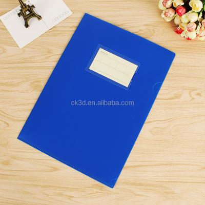 China Eco - Friendly A4 Single Pocket Plastic Folder , Custom Promotional File Covers Types for sale