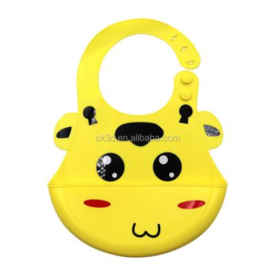 China Disposable Waterproof Baby Bibs Food Grade Silicone Feeding Bib Custom Baby Bib Manufacturer for sale