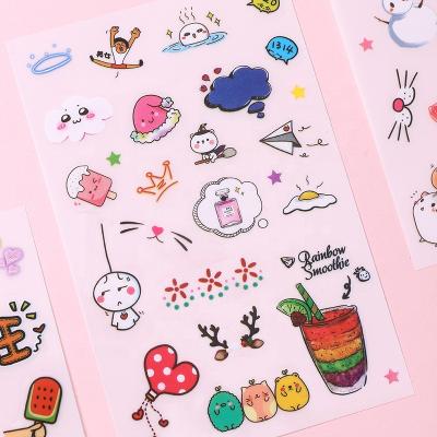 China Vinyl Matt Finish Sticker Sheet Kiss Custom Cartoon Sticker Cut UV Resistant Waterproof Adhesive Sticker for sale