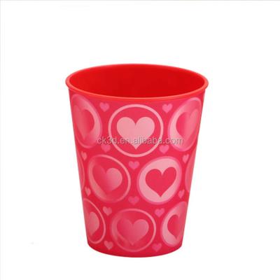 China 3D Effect Custom Plastic Cup 16oz Custom Plastic Cups Flip Effect Mugs Logo for sale