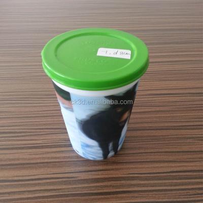 China Single wall sedex audied factory cartoon character plastic drinks cup for sale