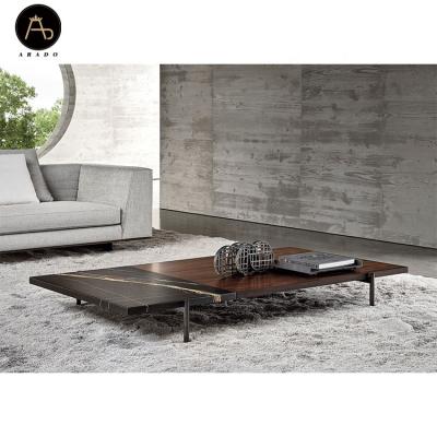 China (Other) 5 Start Hotel Furniture Lobby Use Center Table Living Room Adjustable Wood With Italian Modern Brand Design Marble Adjustable (Other) for sale