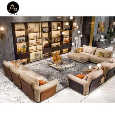 China Italian Luxury Home Sofa Furniture Customized Large Color Living Room Sectional Sofa Set for sale