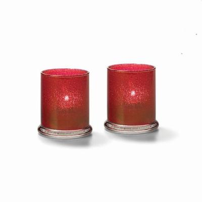 China Home Decoration New Style Red Glass Candle Holder With Great Price for sale