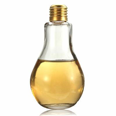 China Viable Hot Sale Bulb Shape Drink Bottle Glass Wholesale for sale