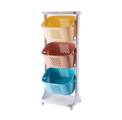 China 2020 Hot Selling Sustainable Colorful Kids Toy Storage Plastic Shelf for sale