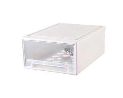 China Household Viable Transparent Waterproof Stackable Drawer Plastic Shoe Storage Box for sale