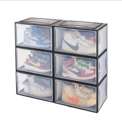 China Sustainable Factory Direct Sales Custom Eco - Friendly Stackable Shoe Storage Box for sale