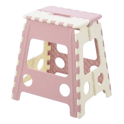 China Convertible Folding 9 Inch Super Strong Plastic Step Stool For Kids And Adults With Handles for sale