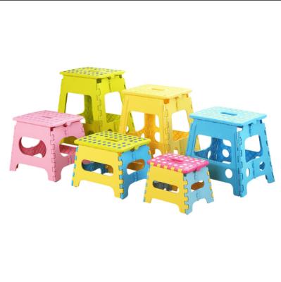 China (Size) Logo Customized Adjustable Folding Foot Stools Small Portable Plastic Folding Stool Step Stool for sale