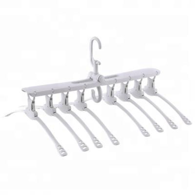 China New Design 8-in-1 Magic Plastic Clothes Hanger Eco-Friendly For Space Saving for sale