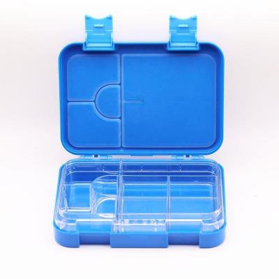 China Hot Sale Amazon Western Plastic Microwavable Kids Lunch Box Contract Style Rectangular Leakproof Bento Box for sale