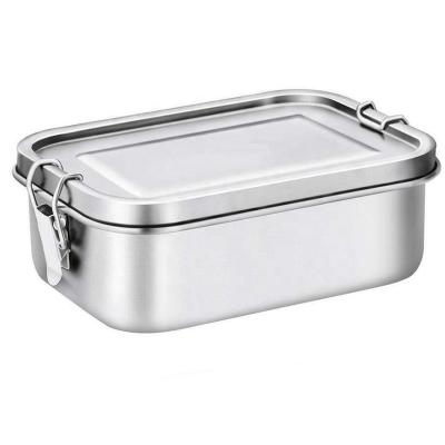 China 800ML Bento Material Microwavable Leakproof Box Food Grade Stainless Steel With Divider A Stainless fiambrera de acero de fugas de prueba for sale