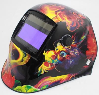 China Yes HMT Solar Powered Helmet Lens 4 Arc Sensors Automatic Welder Helmet EN379 for sale