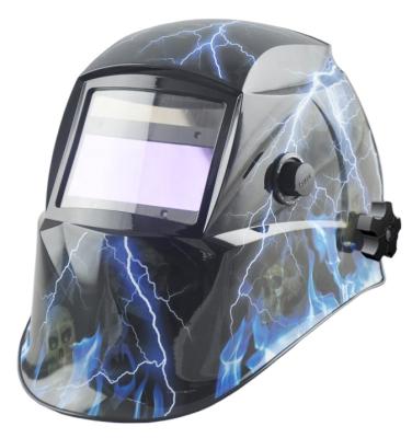 China Yes HMT Manufacturer Automatic Welding Helmet Real Lens 4 Arc Sensors EN379 Color Perception 100x53mm for sale