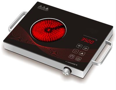 China 2022 outdoor electric ceramic stove halogen cooktop red infrared induction cooker for sale