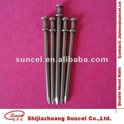 China Steel Galvanized Duplex Head Nails, Galvanized Double Head Nails, Common Nails for sale