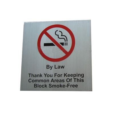 China China Etching No Smoking Sign Plate for sale