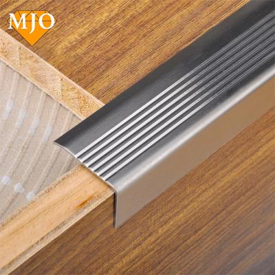 China Foshan Factory MJO Modern Style Modern Stair Nosing Profile Stair Nosing Trim Factory Porcelain Tile Staircase Directly Nosing OEM Logo for sale