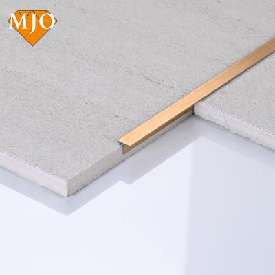 China Foshan MJO Contemporary Factory Directly Tile Profile Metal T Profiles For Wall Furniture Decoration 304 Grade Stainless Steel T Profiles for sale