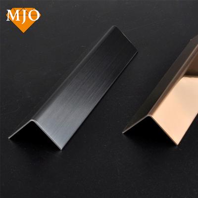 China Foshan MJO Modern Wholesale Modern V Shape Tile Trim Stainless Steel Tile Edge Trim For Wall Corner Pad 304 Tile Profiles for sale