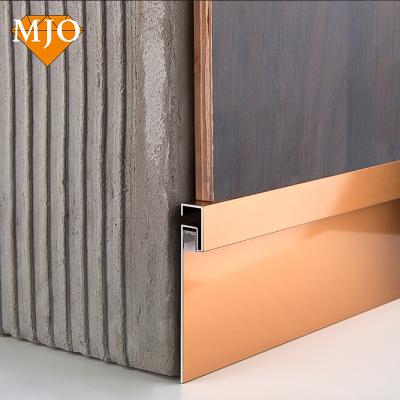 China Foshan Factory MJO Modern Modern Style LED Stainless Steel Curb Profiles For Floor Decoration 304/316 Stainless Steel Tile Trim for sale