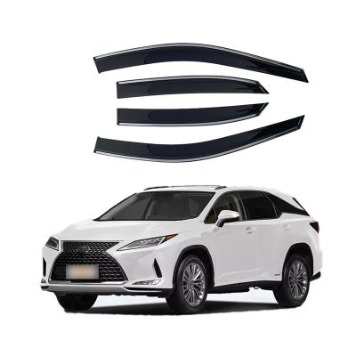 China GPPS Window Visor Duct Sun Shade Rain Guard Door Visor For 2009-2014 Lexus Rx/Rx270/Rx300/Rx450H for sale