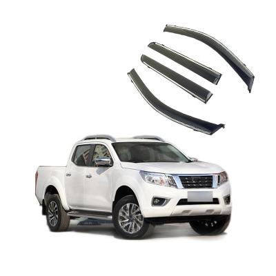 China Custom GPPS Window Deflectors Factory Price Car Door Sun Visor Window Shade For NAVARA PICKUP for sale