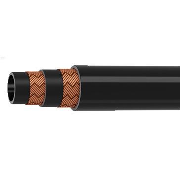 China Construction Machinery LETONE 5000 PSI Heavy Duty Cable Woven Fibers Oil Resistant Rubber Hose SAE 100R3 Rubber Hose for sale