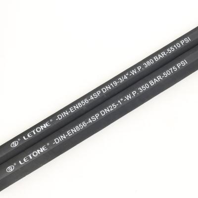 China Lifetime 4SP High Pressure 4Shipping and Handling Construction Machinery Top Factory 1/4' to 2' Inch Hydraulic Rubber Hose for Construction Machinery for sale