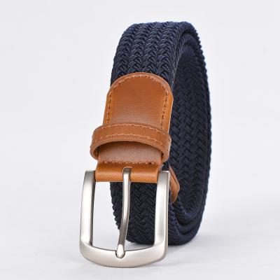 China Men Women Woven Elastic Braided Belt For Men - Casual Cloth Stretch Belt for sale