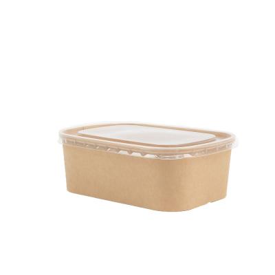 China Bio-degradable Disposable Hot Soup Paper Food Bowl With Lid,Pastel Soup Bowl With Lid for sale