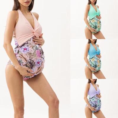 China Gradient Beach Outfit Maternity Women Plus Size Swimwear Swimsuit Swimwear For Pregnant for sale